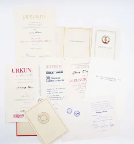 Lot DDR Urkunden