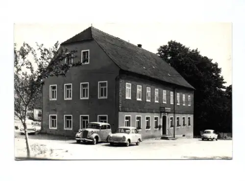 Foto Ak Gaststätte Stiller Fritz Rugiswalde DDR
