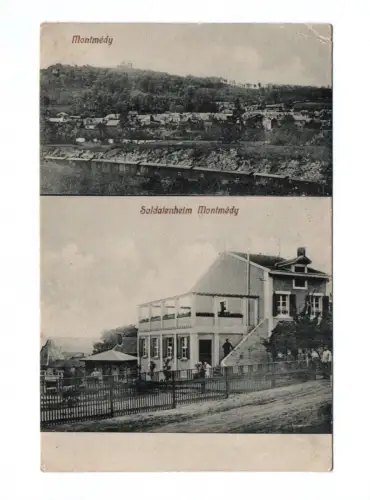 Ak Montmédy Soldatenheim Feldpost 1917 Westlicher Kriegsschauplatz Frankreich