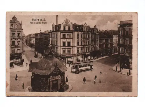 Ak Halle Saale Rannischer Platz