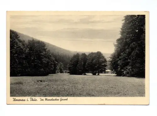 Ak Ilmenau in Thüringen Im Manebacher Grund