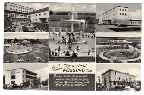 Ak Füssing Thermalbad 1966