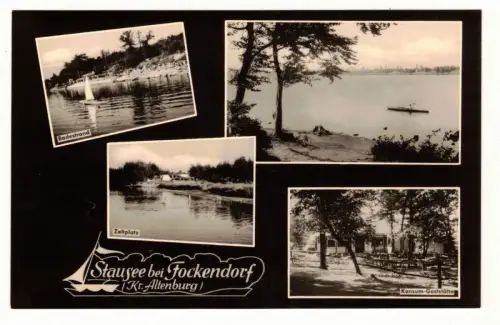 Ak Stausee bei Fockendorf Kreis Altenburg Thüringen Ansichten 1966