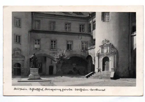 Ak Küstrin Schloßhof Kurprinz Friedrich Wilhelm Denkmal 1941