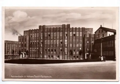 Ak Reichenbach Vogtland Textil Fachschule 1934 Architektur