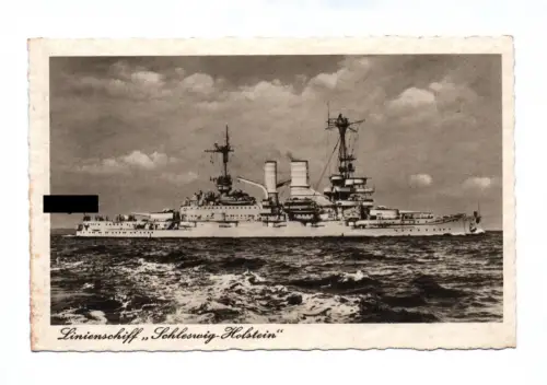 Ak Linienschiff Schleswig Holstein Militär Schlachtschiff