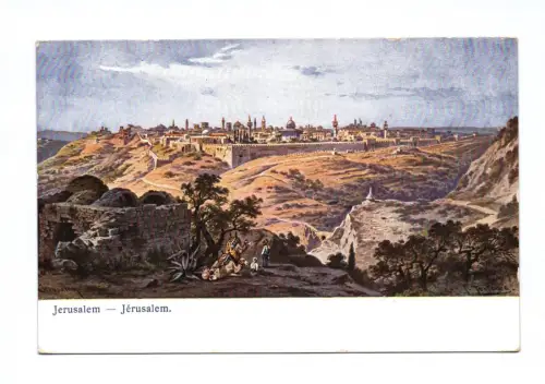 Künstler Ak Friedrich Perlberg Jerusalem