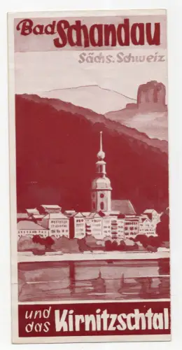Prospekt Bad Schandau und das Kirnitzschtal  um 1935