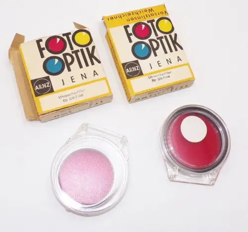 Ultrasorbanfilter fpr SW Film 901 ca. 3.5 x rot 58 mm E 49 mm E VEB Jena Schott
