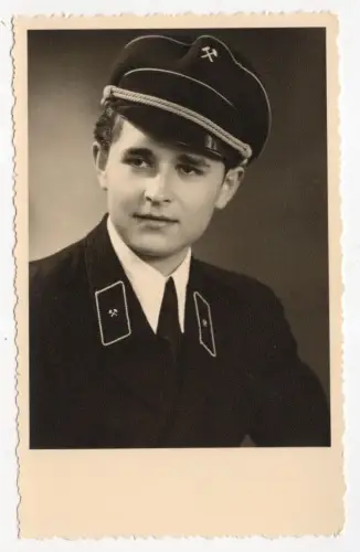 Foto Bergmann Portrait Uniform Bergbau Hüttenwesen Tagebau 1953 Zittau Kumpel