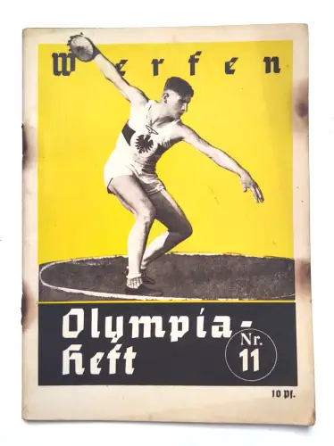 Olympia Heft Nr. 10 Olympische Spiele Berlin Werfen 1936