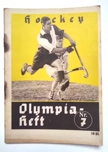 Olympia Heft 1936 Nr. 7 Hockey Olympische Spiele