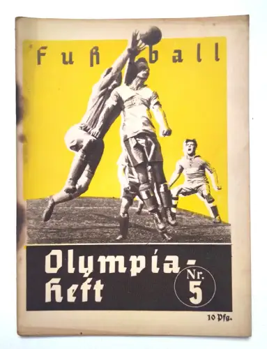 Olympia Heft Fußball 1936 Olympische Spiele Berlin Nr. 5