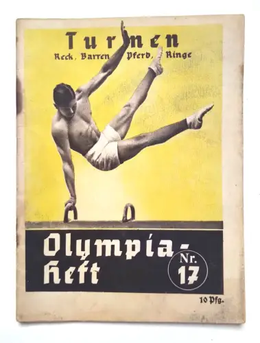 Olympia Heft Nr.17 Turnen Reck Barren Pferd Ringe Olympische Spiele 1936