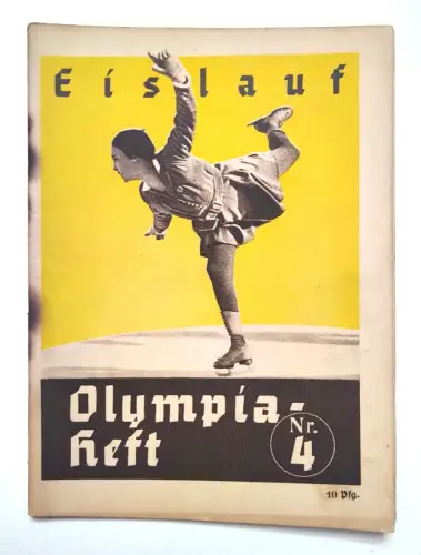 Olympia Heft 1936 Eislauf Olympische Spiele Nr. 4