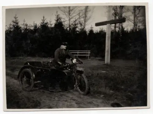 Foto Motorrad um 1930 Oldtimer