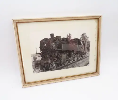 Dampflok 86 1390-3 Fotografie Bilderrahmen Eisenbahn