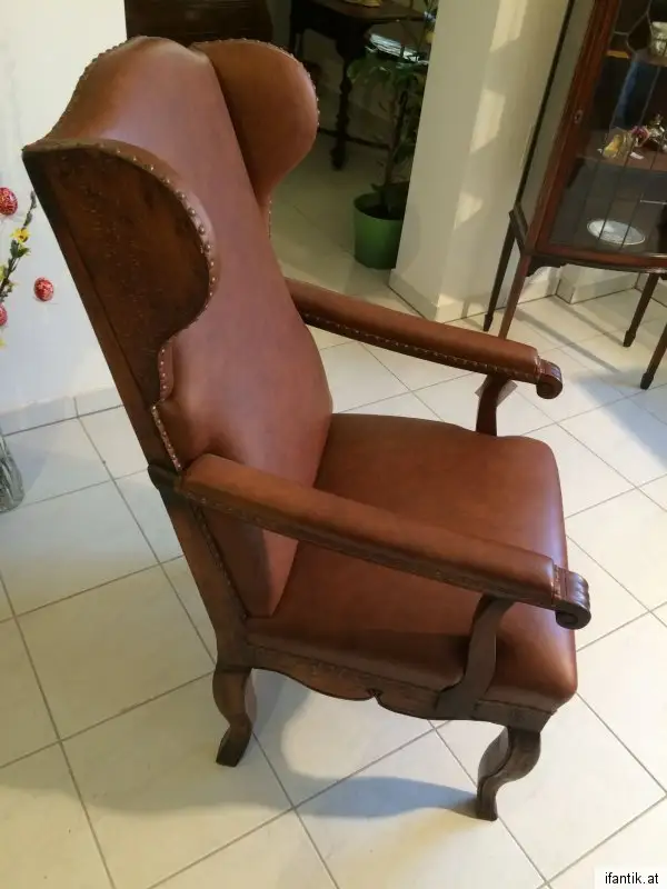 Traumhafter Barock Ohrenfauteuil Ohrensessel Ohrenstuhl Originalstück 5