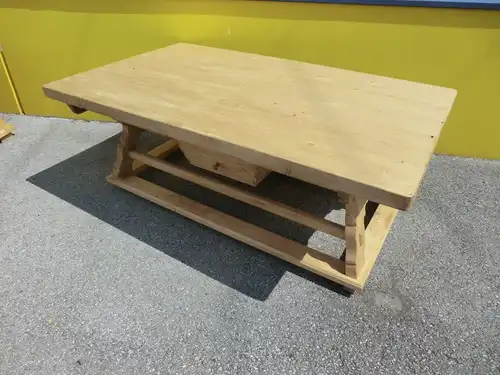Prächtiger massiver Jogltisch Bauerntisch Tafeltisch Fichtenholz  200 x 120