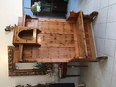 Seltene originale Zirbenholz Sitzbank Garderobe Holzbank Küchenbank A1705