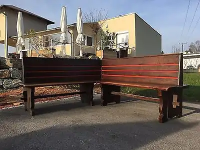 Altholz Sitzecke Naturholz Eckbank Eckbankgruppe handbemalt Bauernstube A1735
