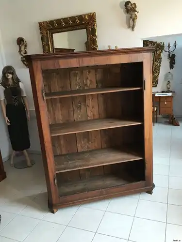 Originales Barock Bücherregal Schrank Bücherschrank Massivholz A1340