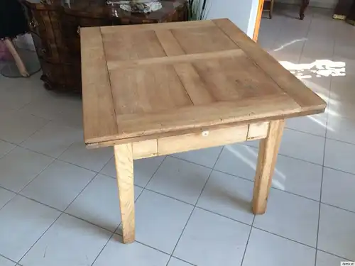 Originaler Naturholz Bauerntisch Massivholz Landhaustisch Auszug Tisch A1082