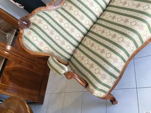 Originalstück Traumstück Gründerzeit Sofa Diwan Couch Liege Fledermaussofa A1381