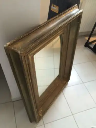 Originaler alter Biedermeier Rahmen Holzrahmen Spiegelrahmen A1008