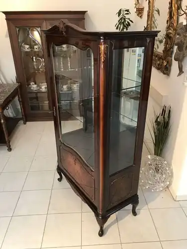 Chippendale Vitrine Bücherschrank Glasschrank Glasvitrine W1894
