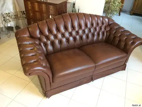 Chesterfield Clubsofa Diwan Couch Antikbraun Zigarrenbraun Nr.8227