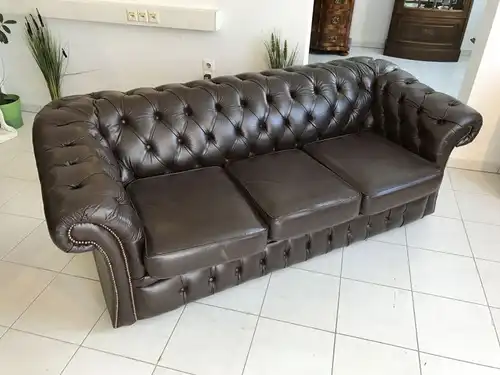 Chesterfield Clubsofa Diwan Couch Antik Braun Antik Braun - W2101
