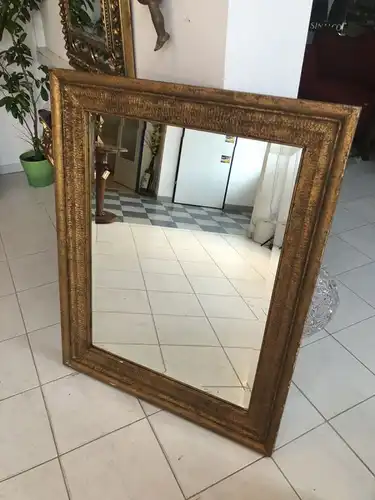 Originaler Biedermeier Spiegel Holzspiegel geschliffen X1607
