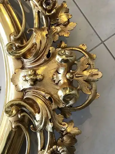 Traumhafter vergoldeter Florentiner Rahmen Spiegel Traumspiegel Original groß -