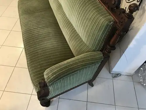 Historismus Gründerzeit Sofa Königssofa Prunksofa Hochlehnsofa Traum W3481