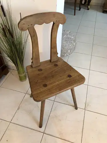 Uriger alter Bauernsessel Sessel Stuhl Kaminstuhl Küchensessel X1135