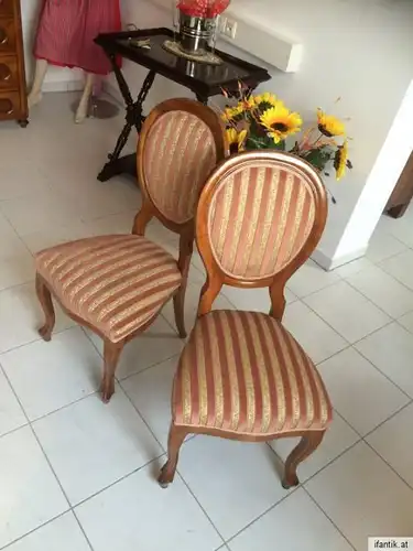 Hübscher Stuhl Sessel Barockstil Medaillonsessel  8416