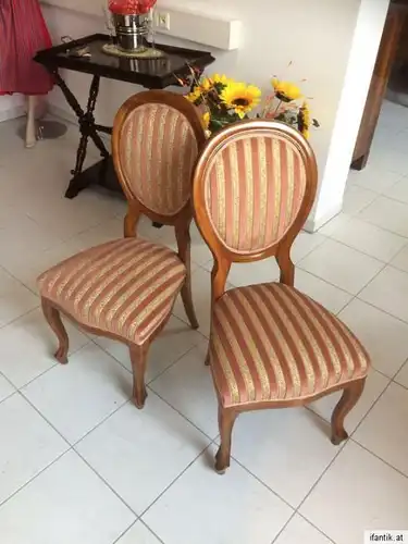 Hübscher Stuhl Sessel Barockstil Medaillonsessel  8416