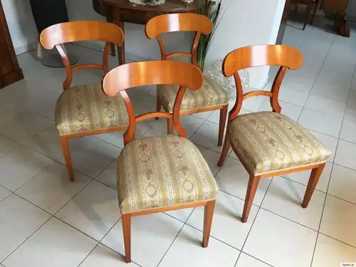 4 hübsche stilvolle Biedermeier Schaufelstuhle Sessel Traumstück A1337