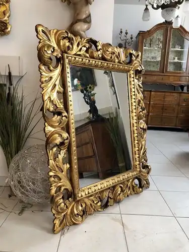 Goldener Wandspiegel Spiegel Florentiner Stil X2068