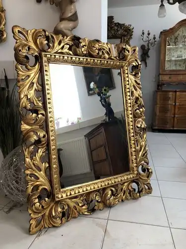 Goldener Wandspiegel Spiegel Florentiner Stil X2068