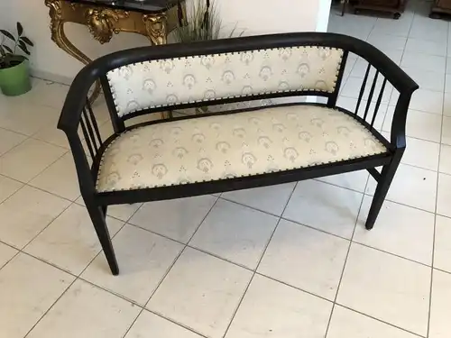 Jugendstil Sofa Diwan Couch Chaiselongue Liege X2098