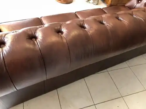Chesterfield Clubsofa Windsor Couch Antik Rotbraun - X1174