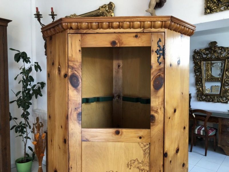 Zirbenholz Waffenschrank Eckschrank Jagdschrank X2339 aus Wohnzim