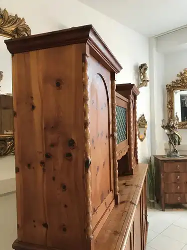 Massives Küchenbuffet Küchenschrank Zirbenholz Buffetschrank - W3105