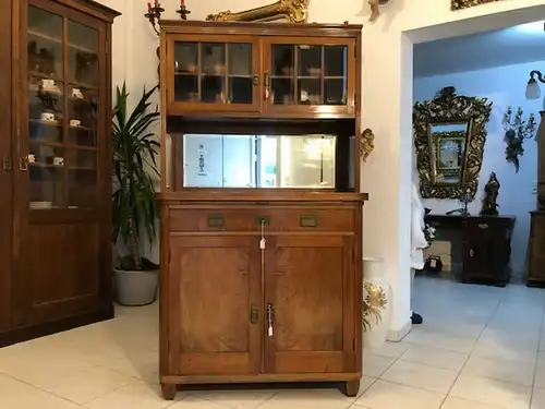 Originale Jugendstil Kredenz Aufsatzbuffet Traum Z1012