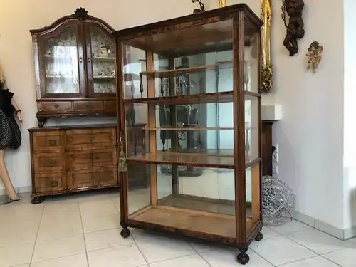 Originale Biedermeier Vitrine Bücherschrank Desingerstück Z1102