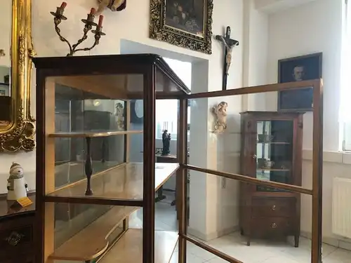 Originale Biedermeier Vitrine Bücherschrank Desingerstück Z1102