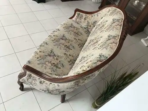 Hübsches Sofa Couch Diwan Barockstil Stoffbezug W2053
