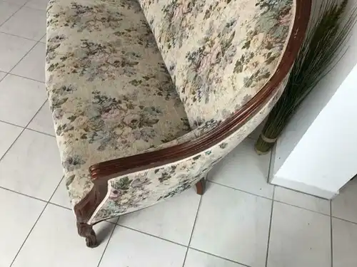 Hübsches Sofa Couch Diwan Barockstil Stoffbezug W2053